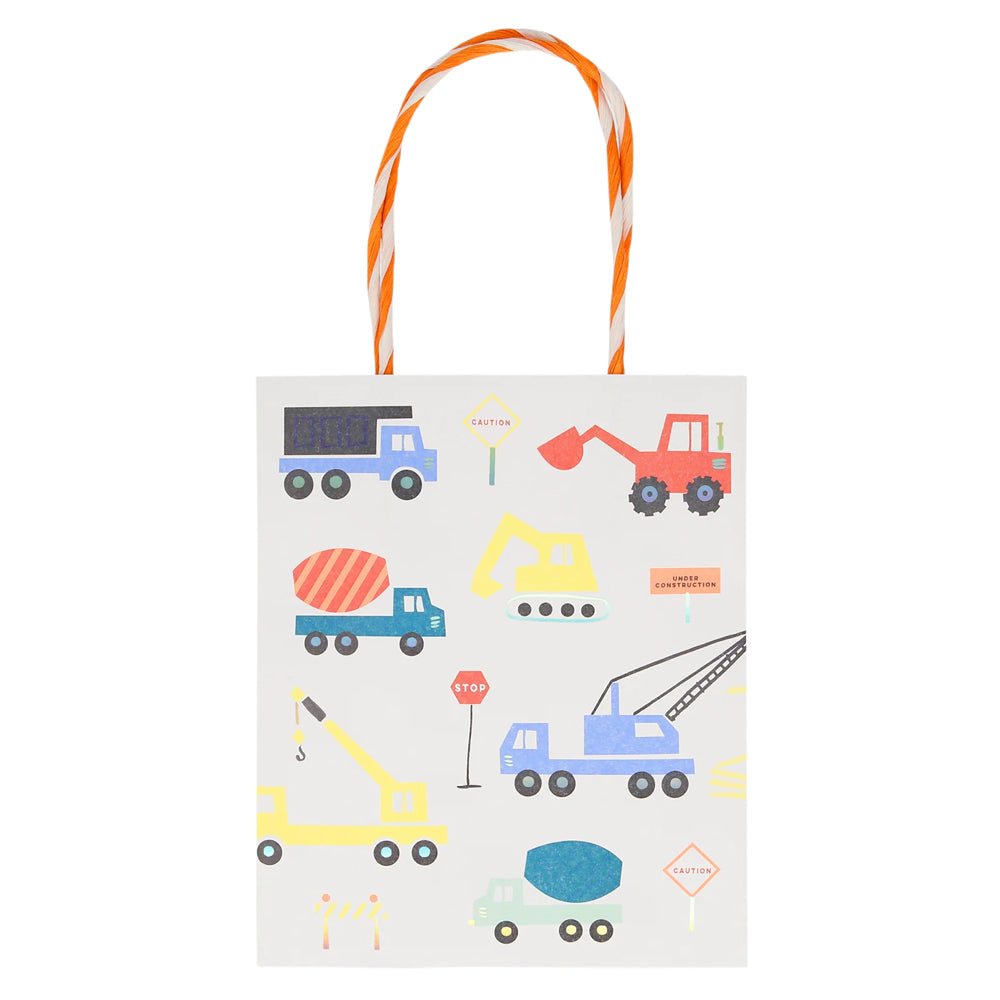 Meri Meri Party Construction Vehicles Favor / Treat Bags - bubblegum market