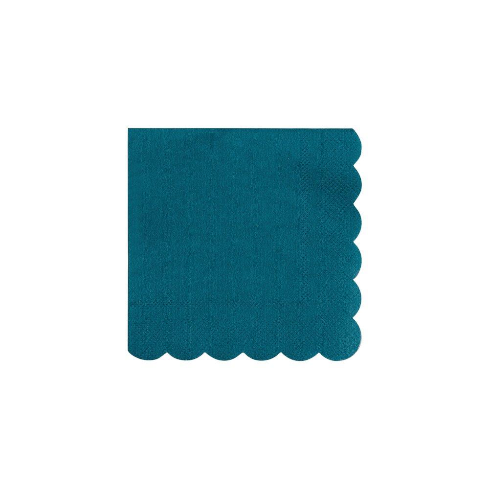 Meri Meri Party Dark Teal Scalloped - Edge Small Napkins - bubblegum market