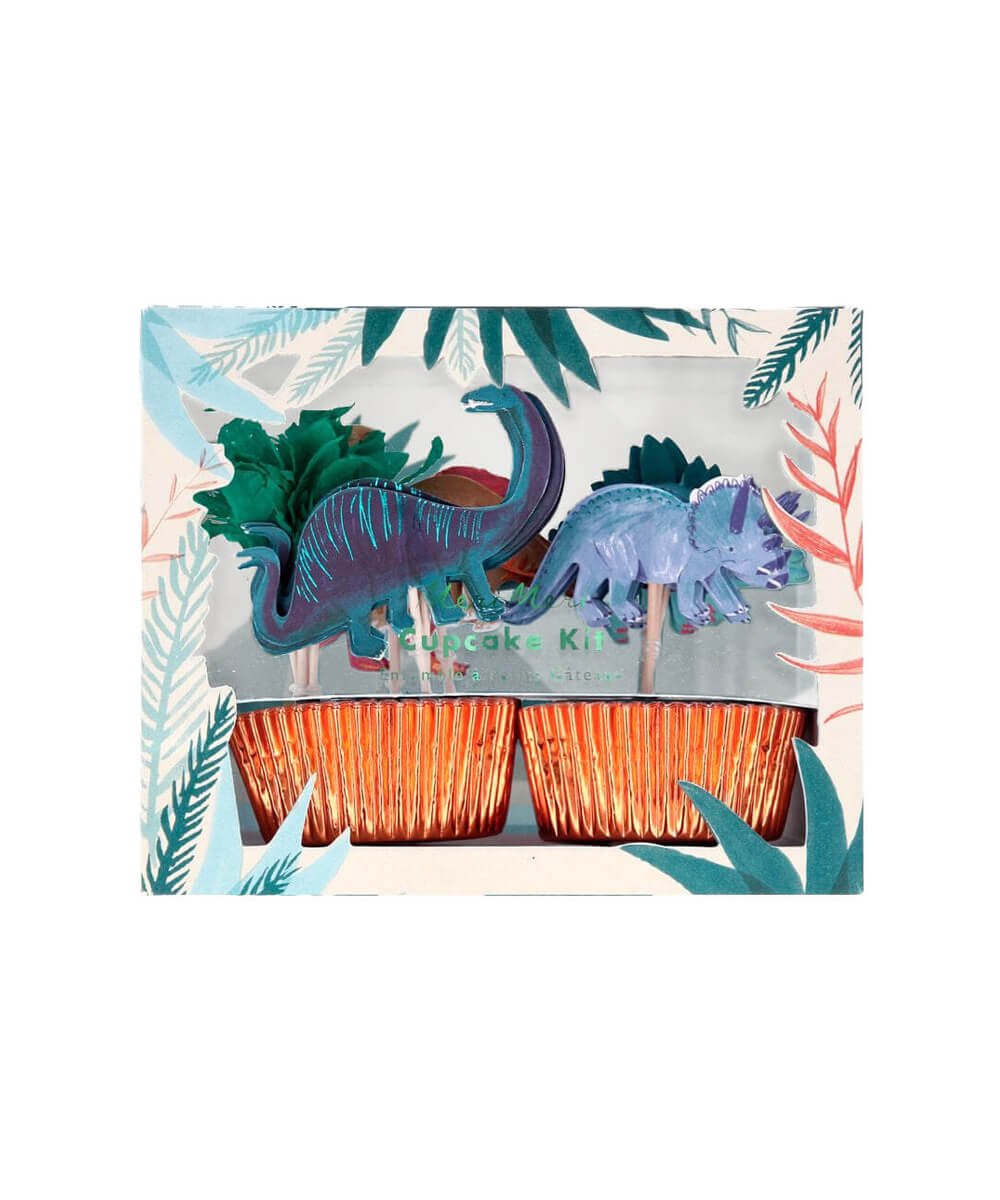 Meri Meri Party Dinosaur Kingdom Cupcake Kit - bubblegum market