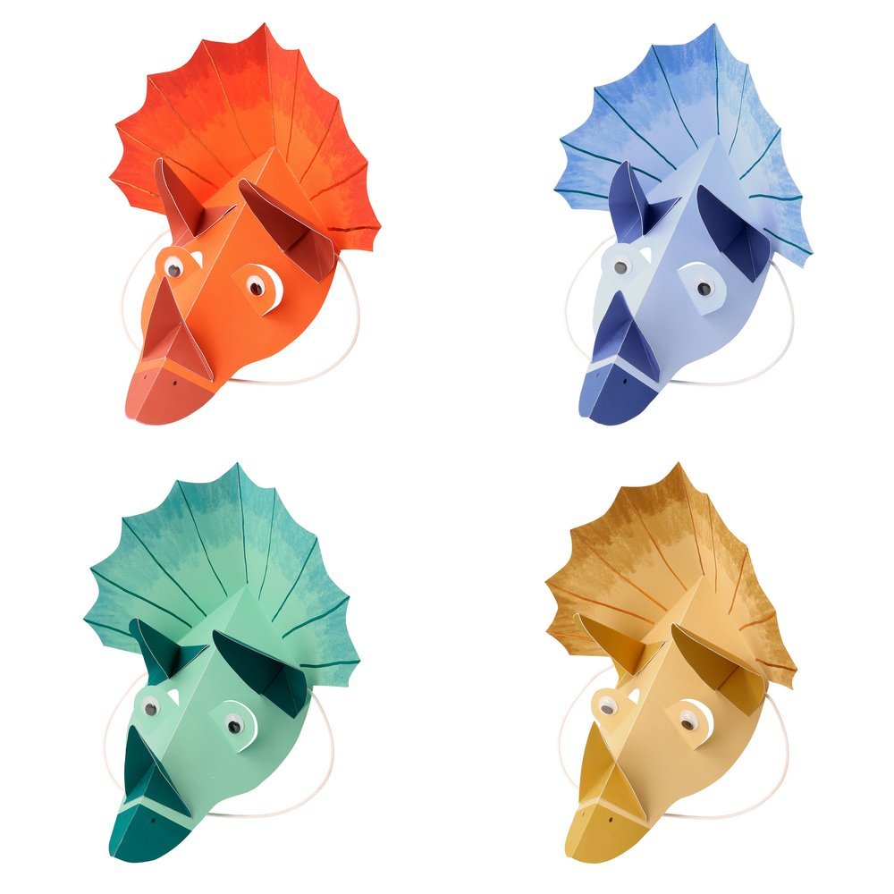 Meri Meri Party Dinosaur Kingdom Party Hats - bubblegum market