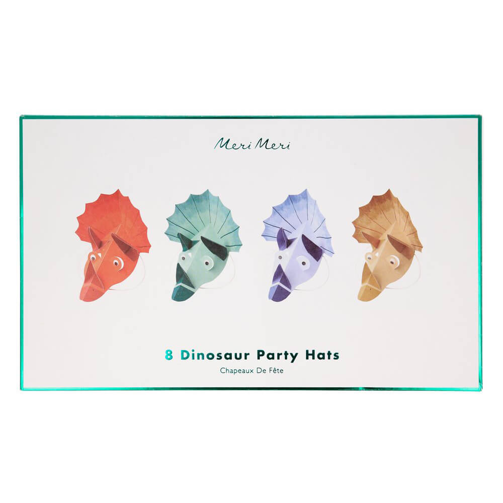 Meri Meri Party Dinosaur Kingdom Party Hats - bubblegum market