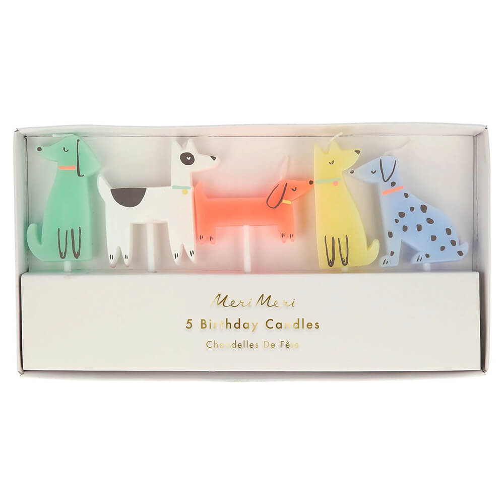 Meri Meri Party Dog Birthday Candles - bubblegum market