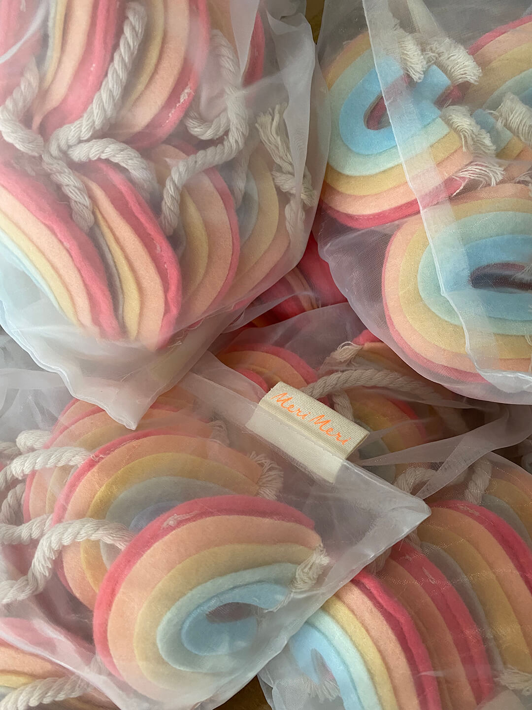 Meri Meri Party Felt Rainbow Garland - bubblegum market