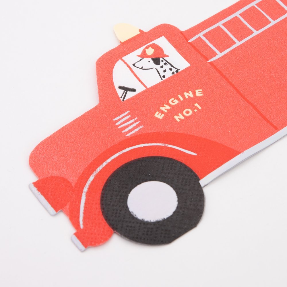 Meri Meri Party Fire Truck Napkins - bubblegum market