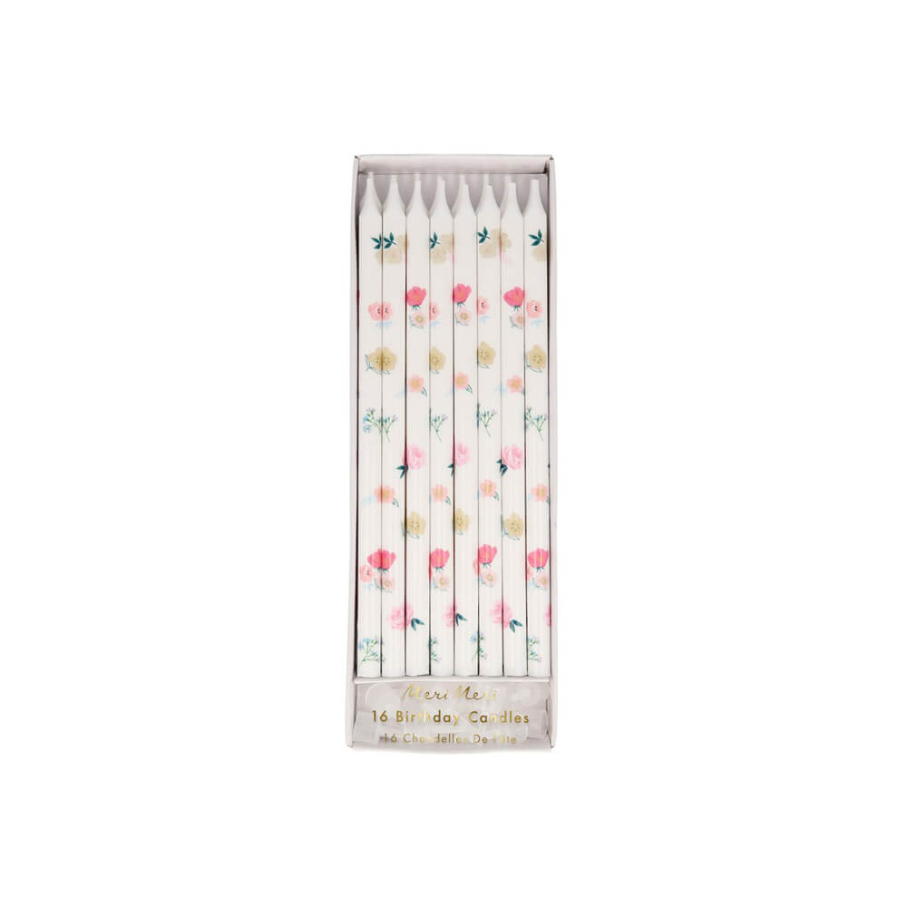 Meri Meri Party Floral Pattern Candles - bubblegum market