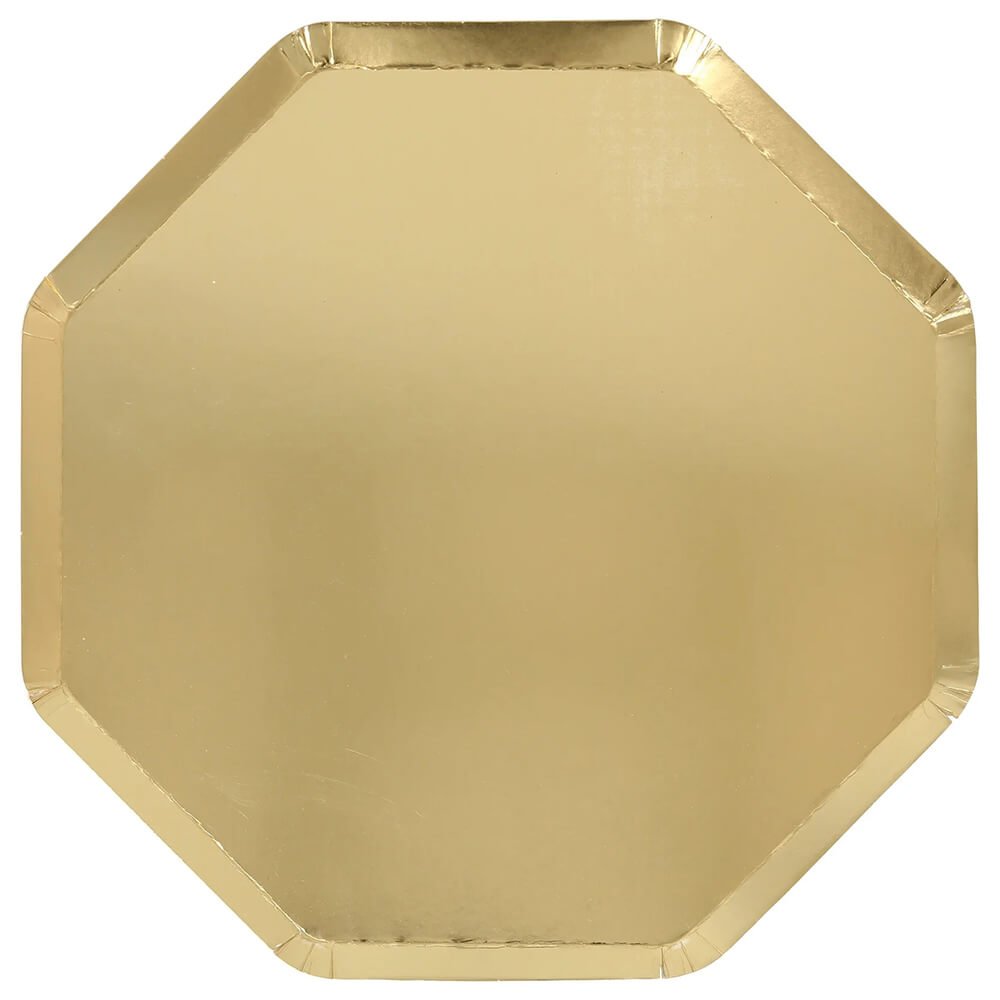 Meri Meri Party Gold Dinner Plates 10.25" - bubblegum market