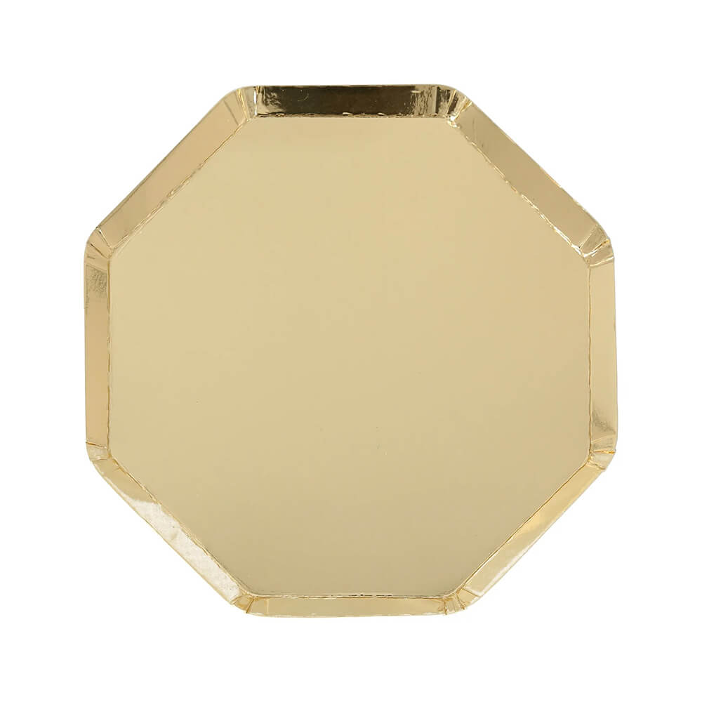 Meri Meri Party Gold Side Plates 8.25" - bubblegum market
