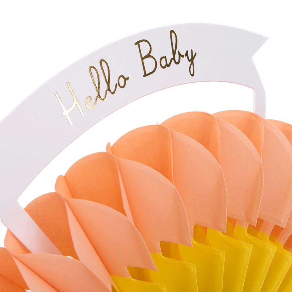 Meri Meri Party Honeycomb Rainbow Baby Card / Decoration - bubblegum market