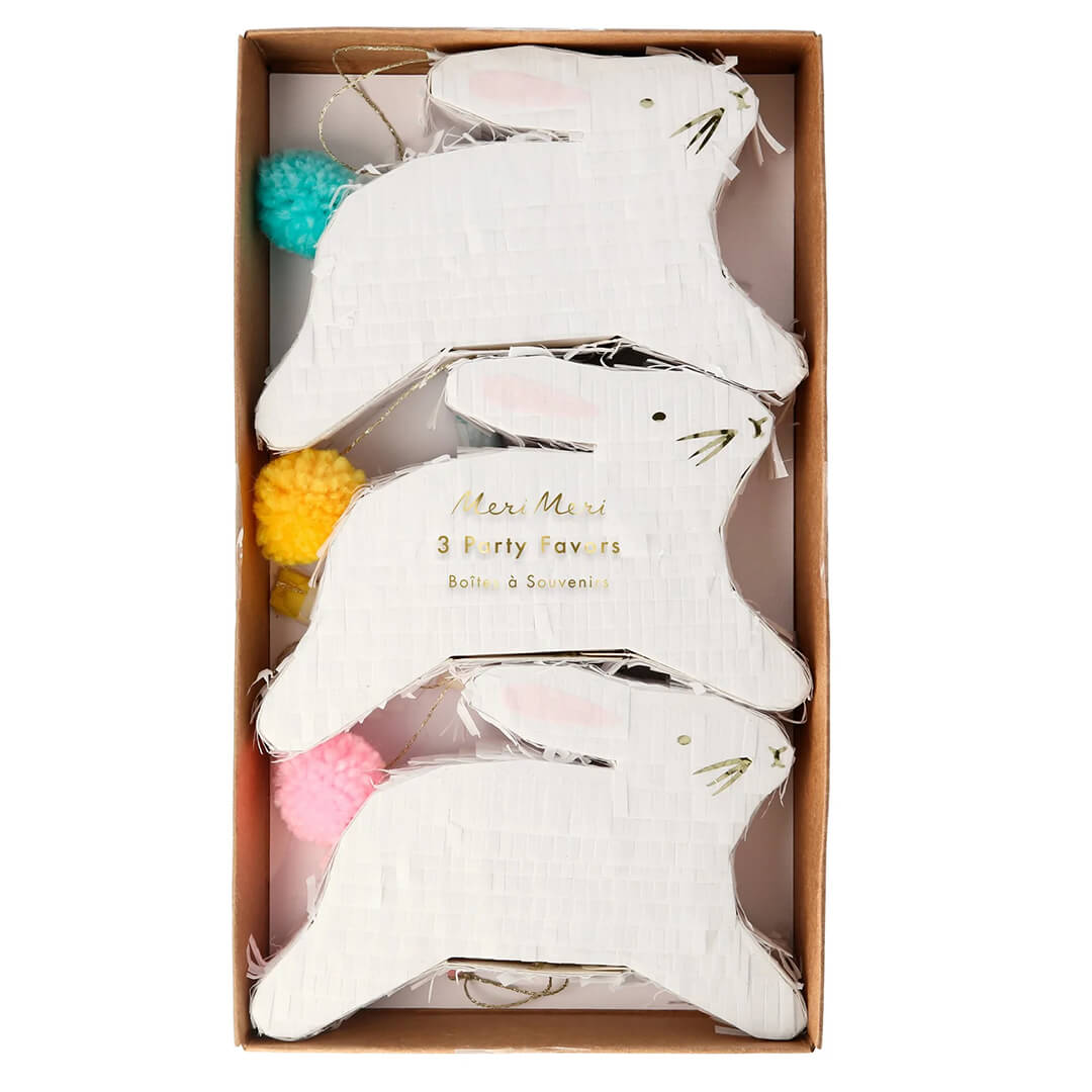 Meri Meri Party Leaping Bunny Pinata Favors - bubblegum market