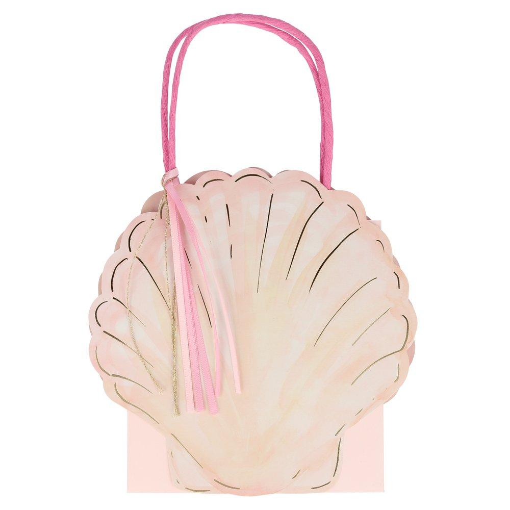 Meri Meri Party Mermaid / Under the Sea Shell Favor Bags - bubblegum market