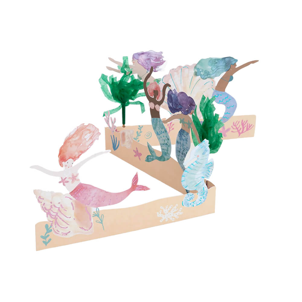 Meri Meri Party Mermaids Birthday Card / Decoration - bubblegum market