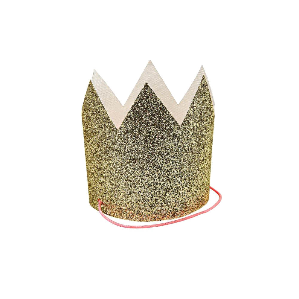Meri Meri Party Mini Gold Glitter Crowns - bubblegum market