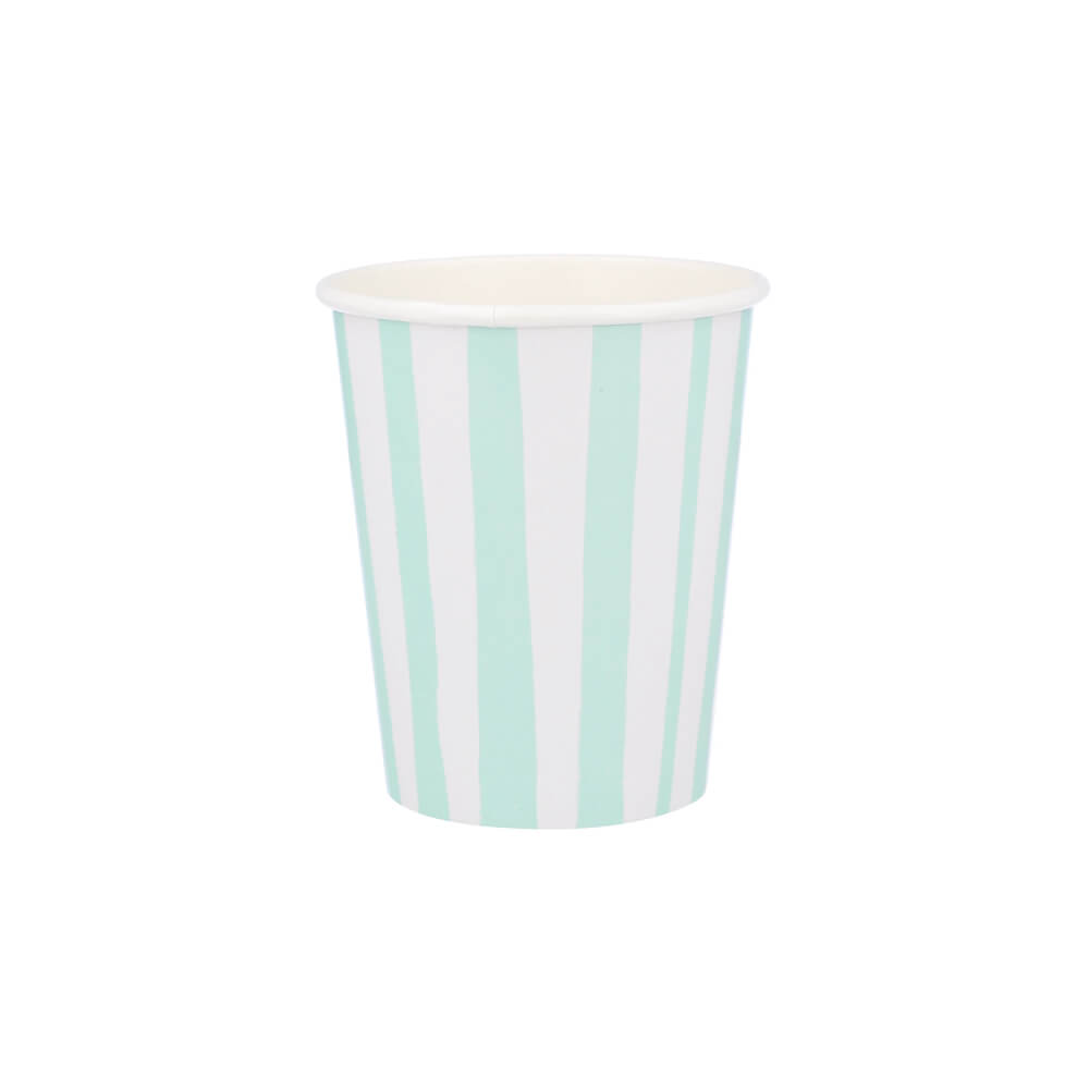 Meri Meri Party Mint Stripe Cups - bubblegum market