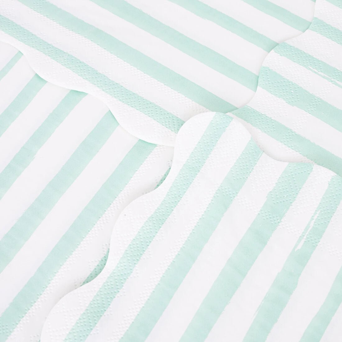 Meri Meri Party Mint Stripe Large Napkins - bubblegum market