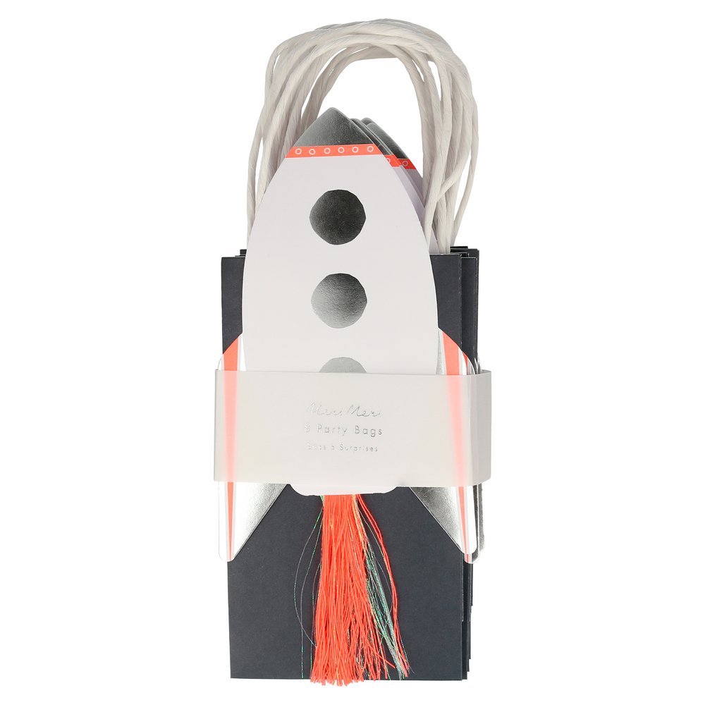 Meri Meri Party Outer Space Rocket Favor / Treat Bags - bubblegum market