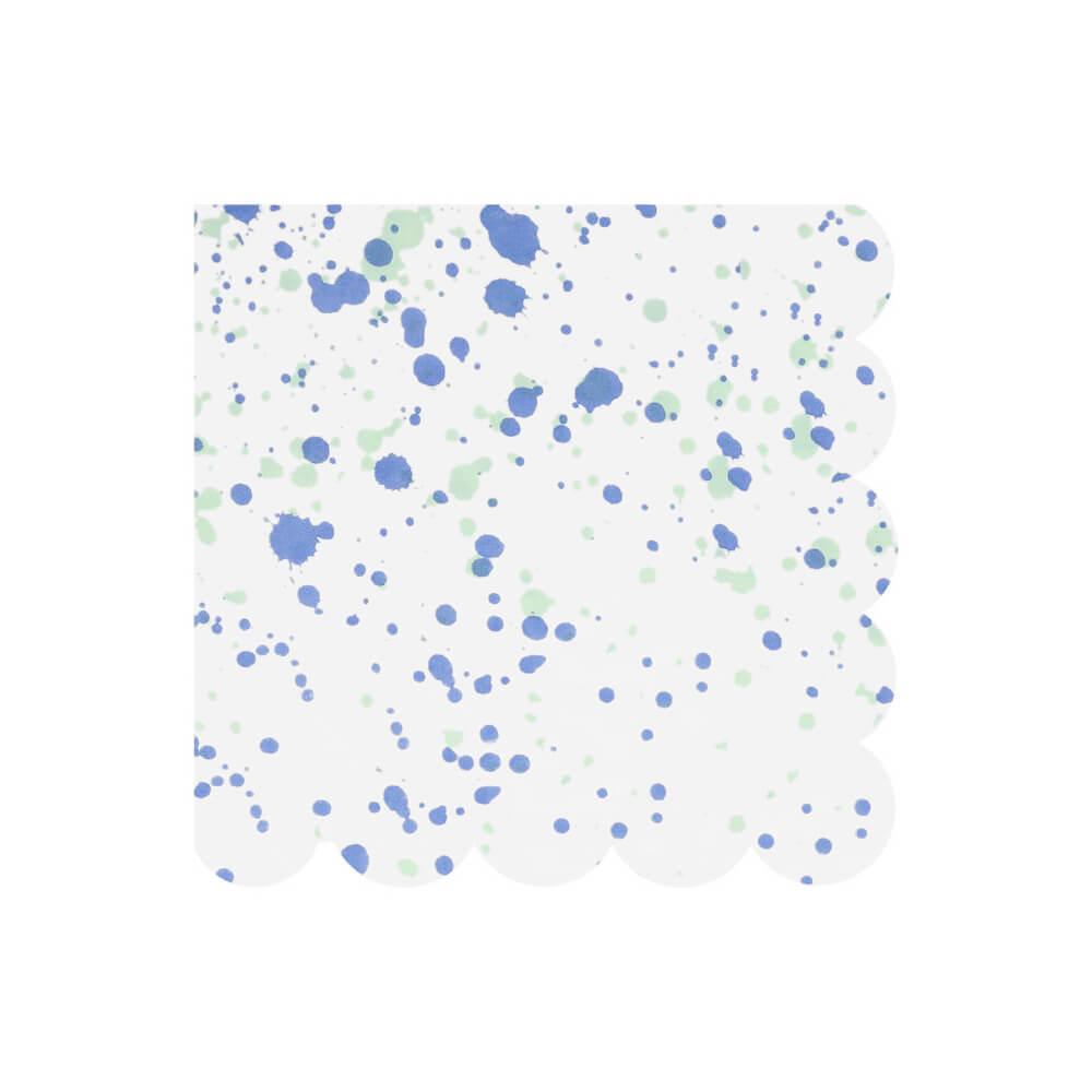 Meri Meri Party Paint - Splattered Speckled Large Napkins - bubblegum market