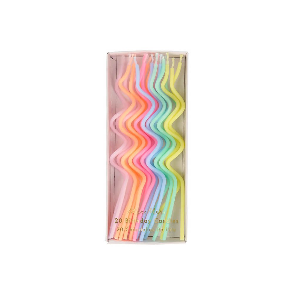 Meri Meri Party Pastel Swirly Candles - bubblegum market