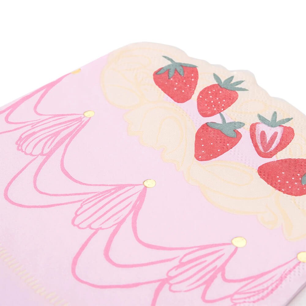 Meri Meri Party Pink Cake Napkins - bubblegum market