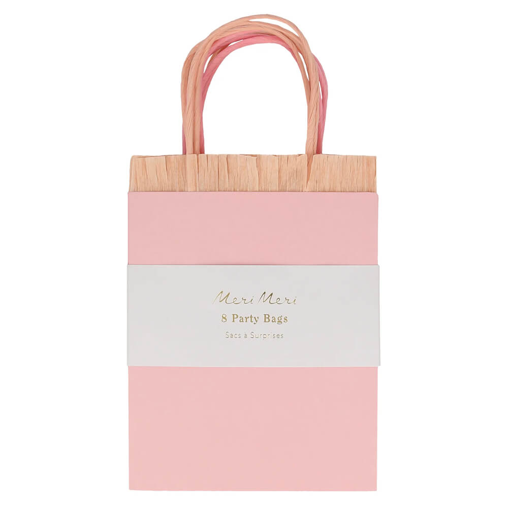 Meri Meri Party Pink Fringe Favor / Treat Bags - bubblegum market