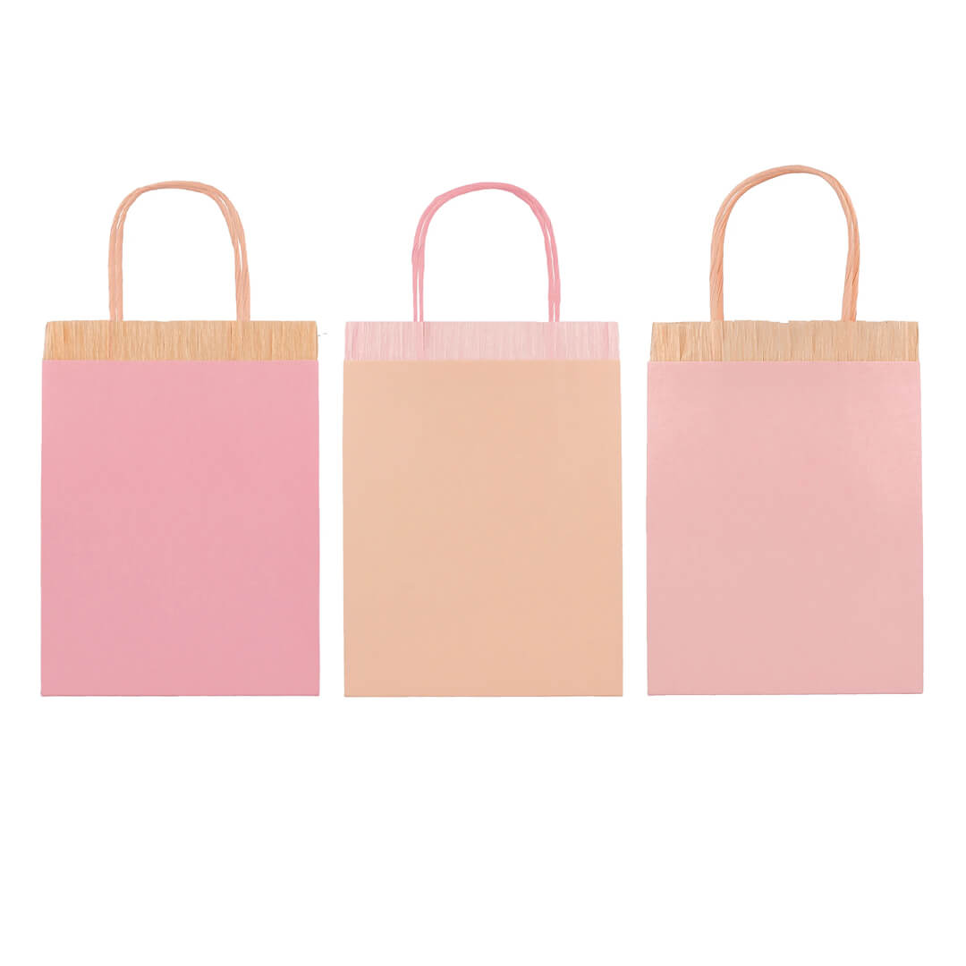 Meri Meri Party Pink Fringe Favor / Treat Bags - bubblegum market