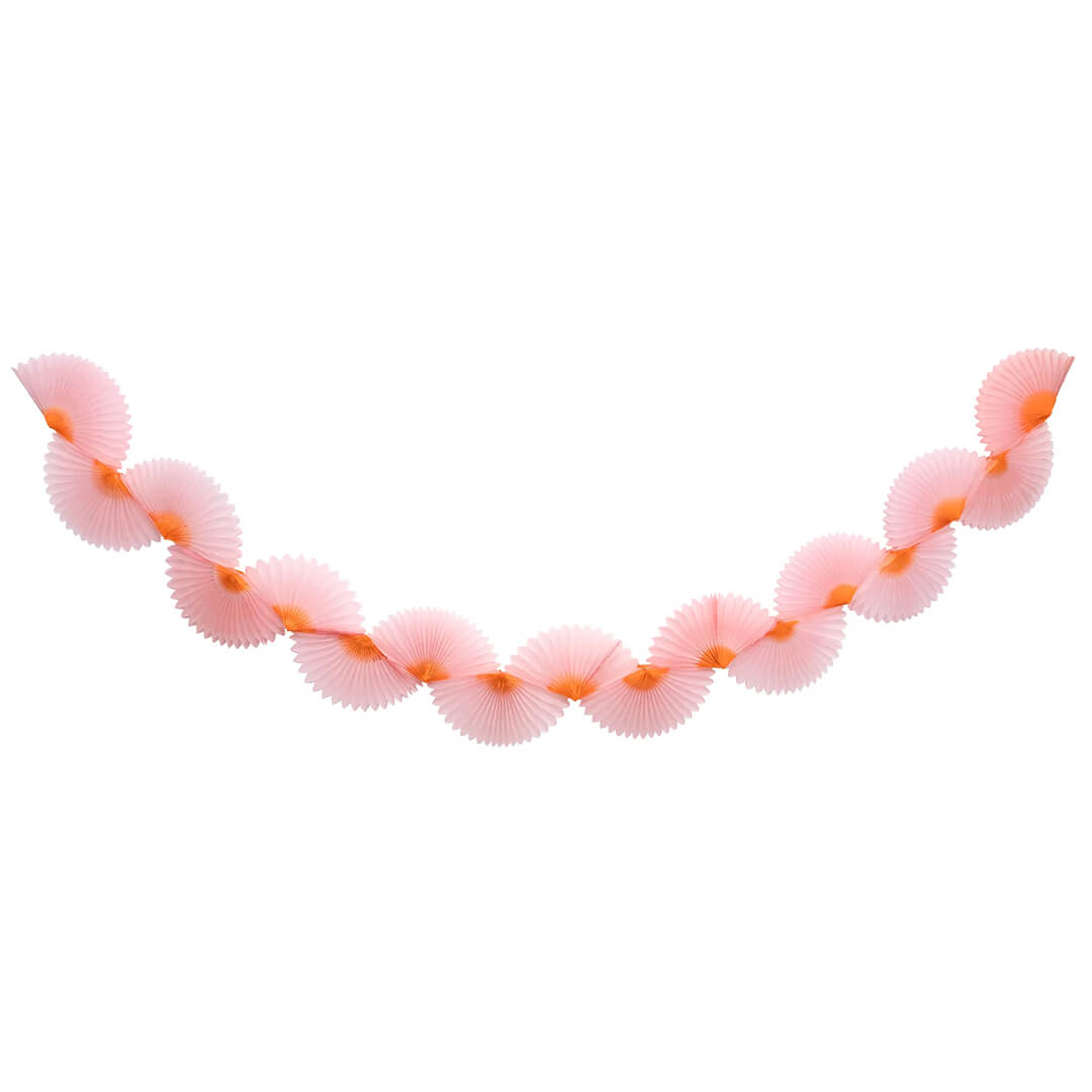 Meri Meri Party Pink Honeycomb Fan Garland - bubblegum market