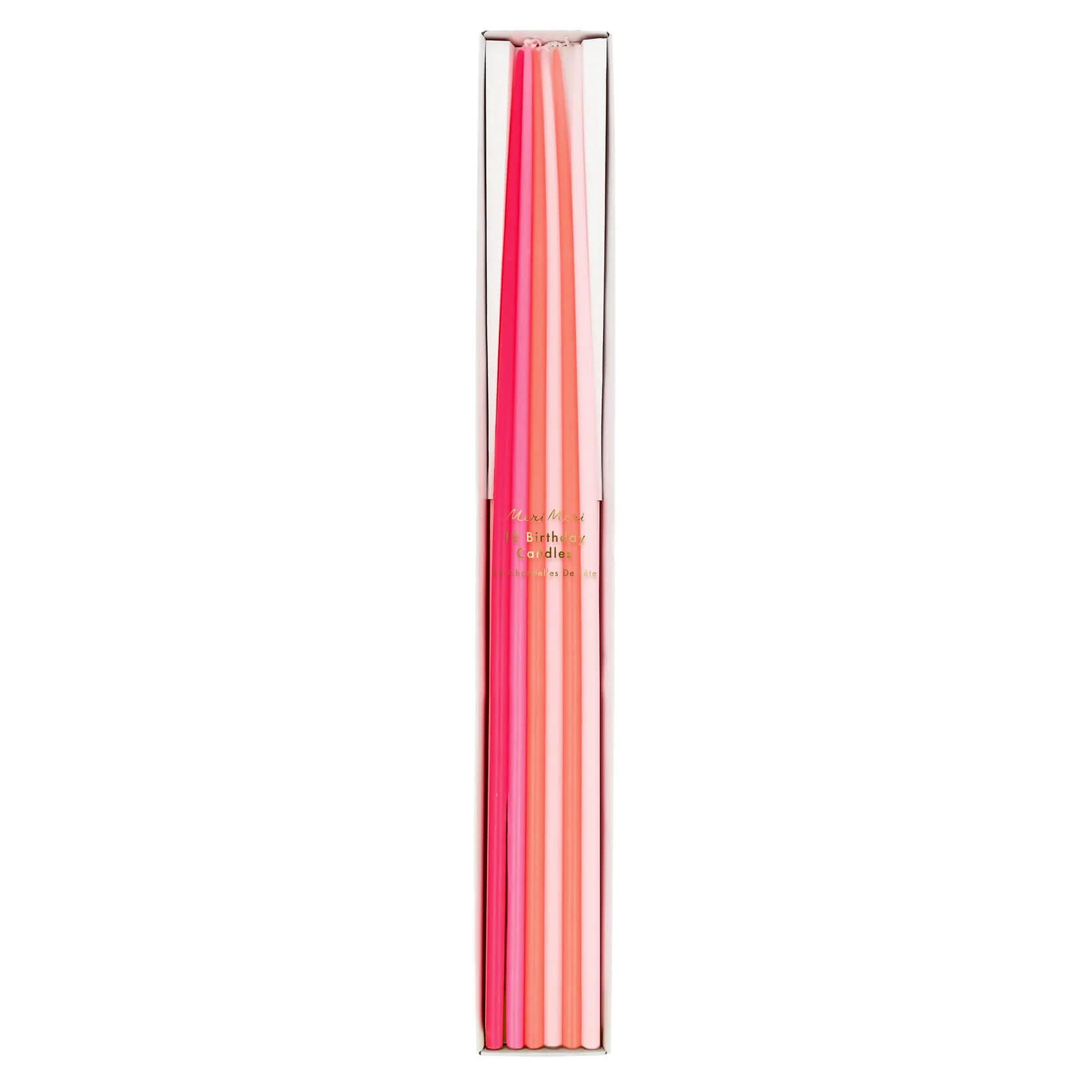 Meri Meri Party Pink Tall Tapered Candles - bubblegum market