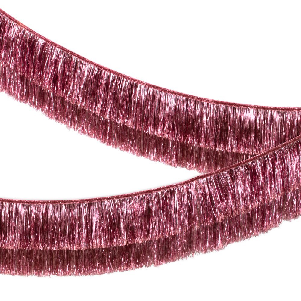 Meri Meri Party Pink Tinsel Fringe Garland - bubblegum market