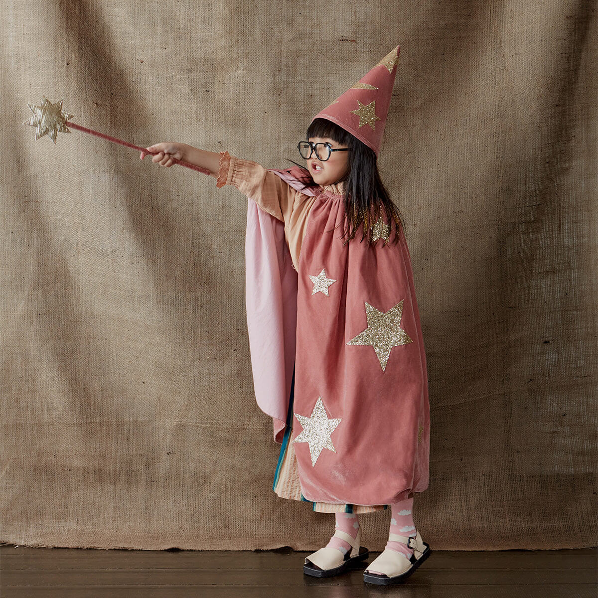 Meri Meri Party Pink Velvet Wizard Costume - bubblegum market