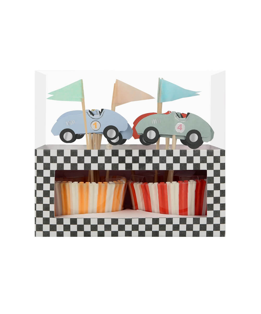 Meri Meri Party Race Car Cupcake Kit - bubblegum market