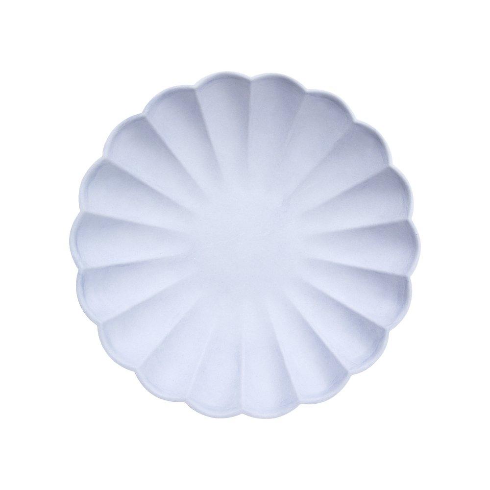 Meri Meri Party Soft Lilac Compostable Small Plates 7.5" - bubblegum market