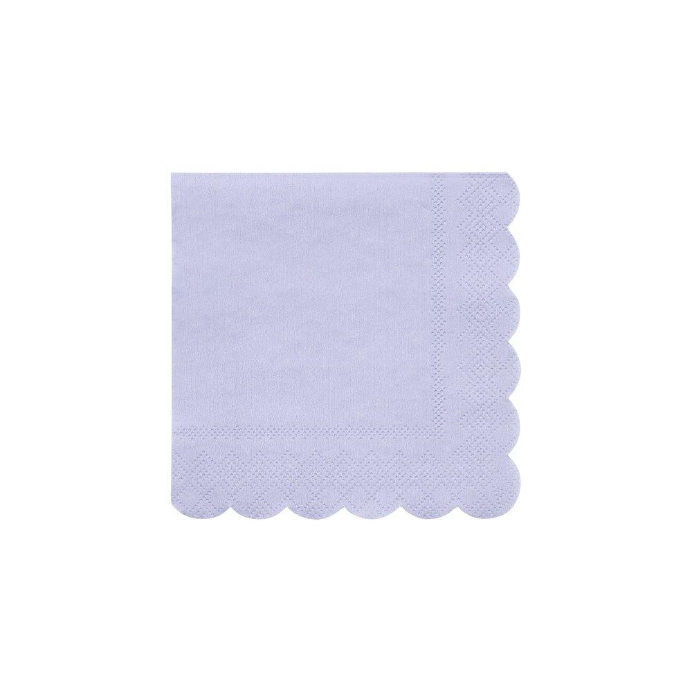 Meri Meri Party Soft Lilac Scalloped Edge Small Napkins - bubblegum market