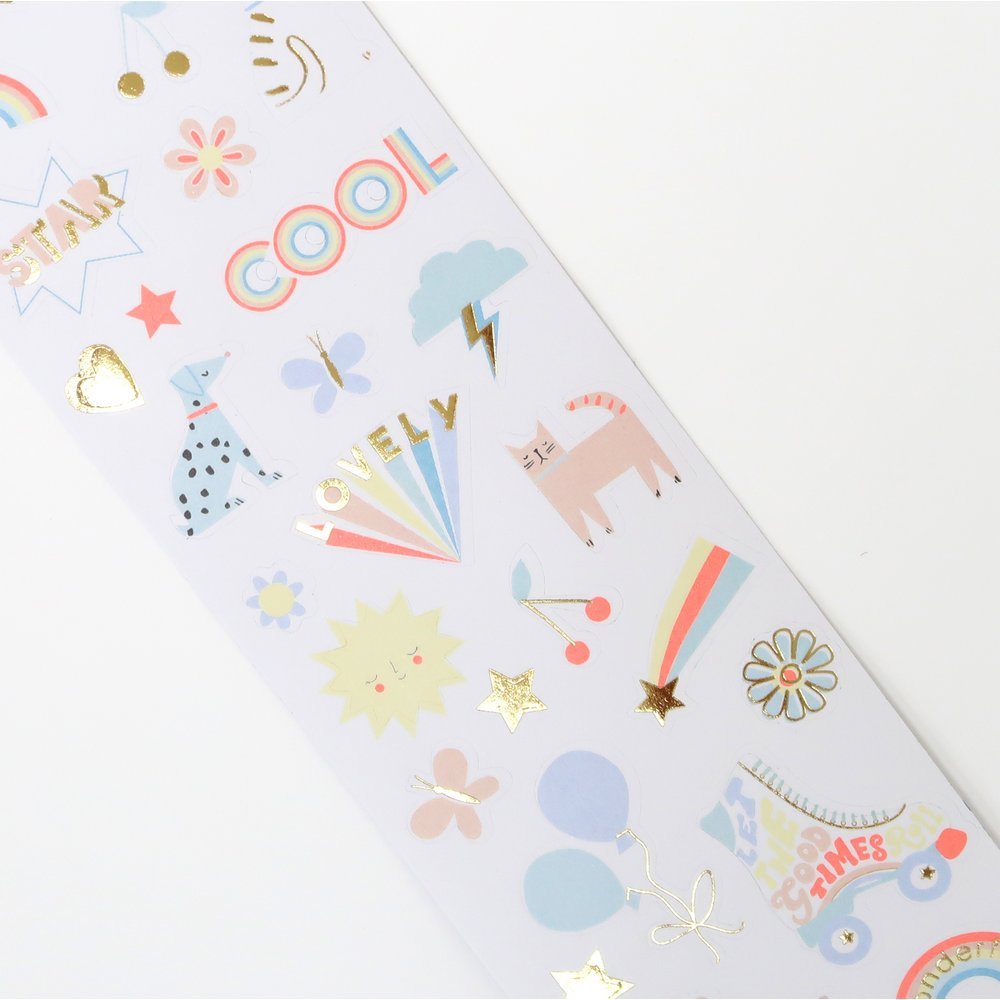 Meri Meri Party Summer Icon Mini Stickers - bubblegum market