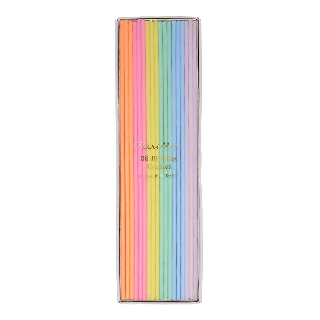 Meri Meri Party Super Skinny Mixed Candles - bubblegum market