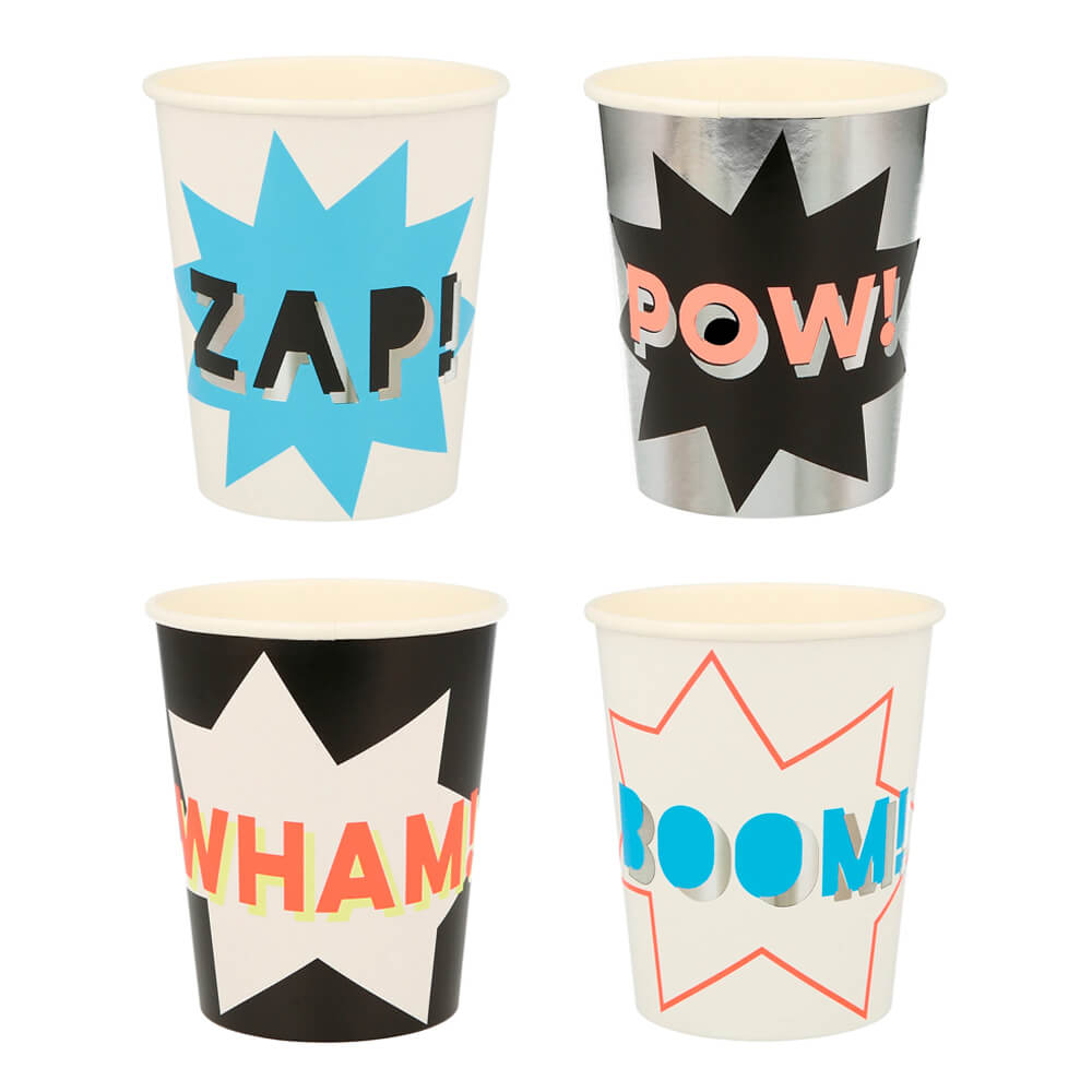 Meri Meri Party Superhero Cups - bubblegum market