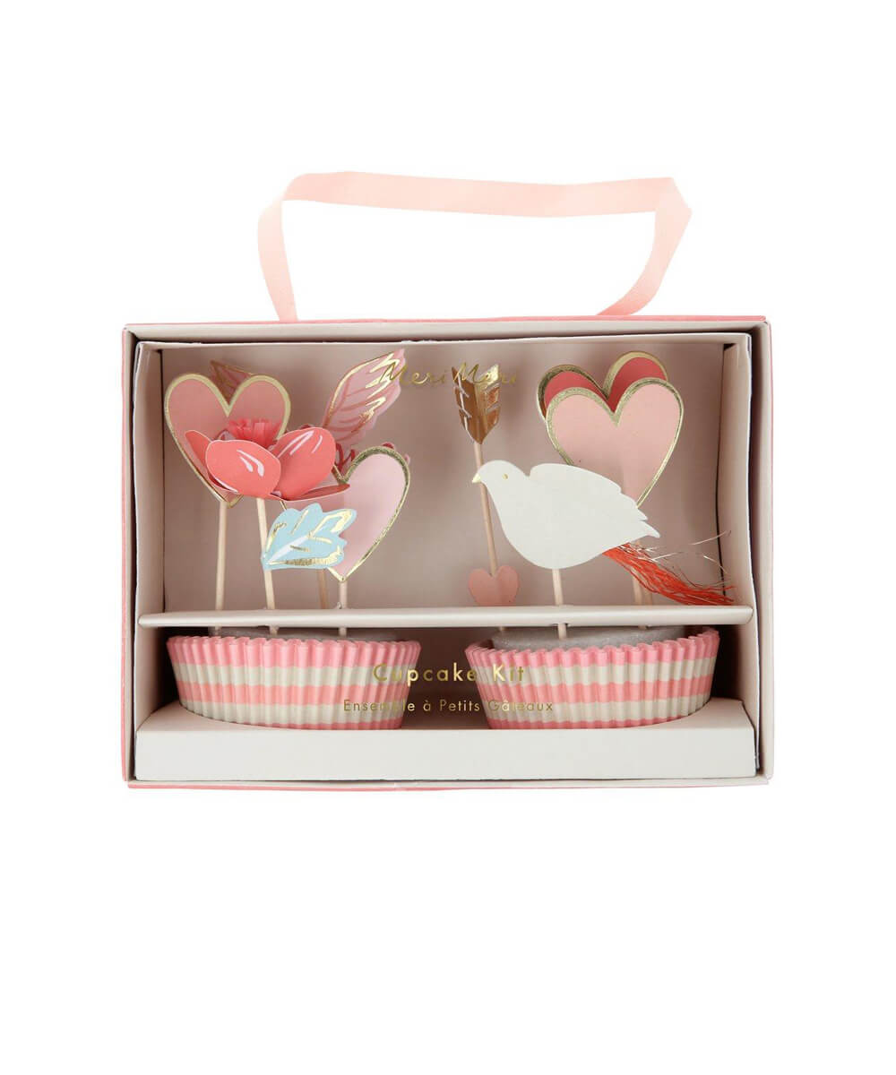 Meri Meri Party Valentine Cupcake Kit - bubblegum market