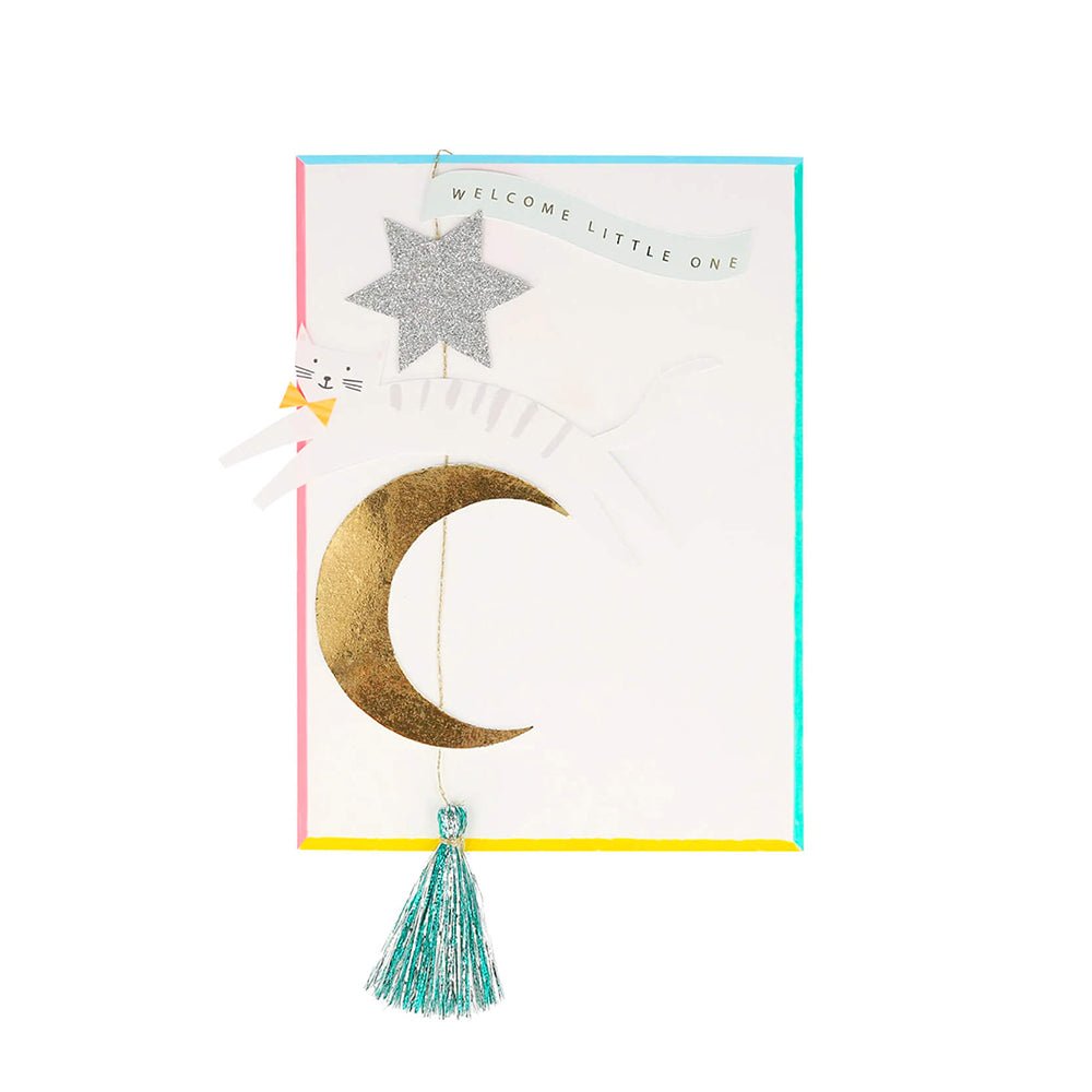 Meri Meri Party Welcome Little One Baby Card / Mobile - bubblegum market