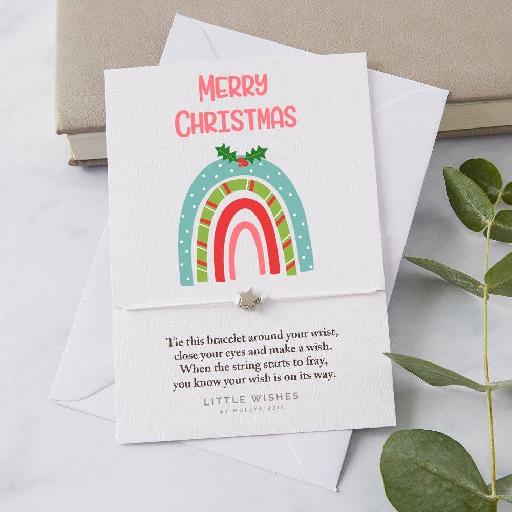 Merry Christmas Wish Bracelet - bubblegum market