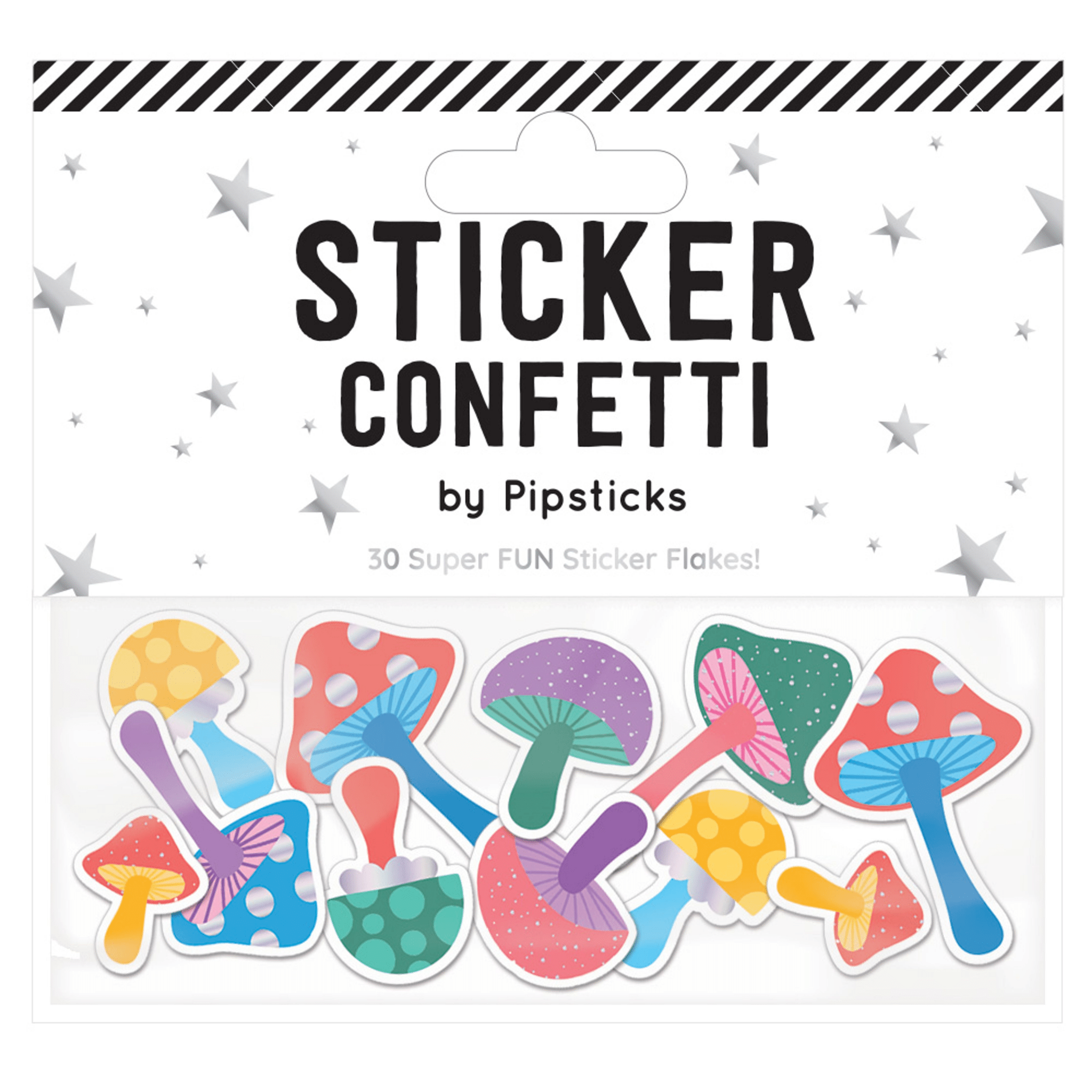 Merry Mushrooms Sticker Confetti - bubblegum market