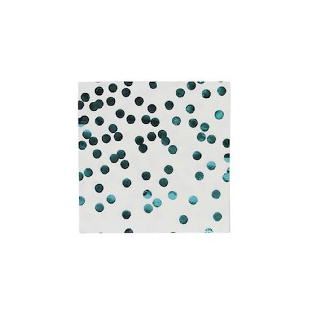 Metallic Blue Confetti Napkins - bubblegum market