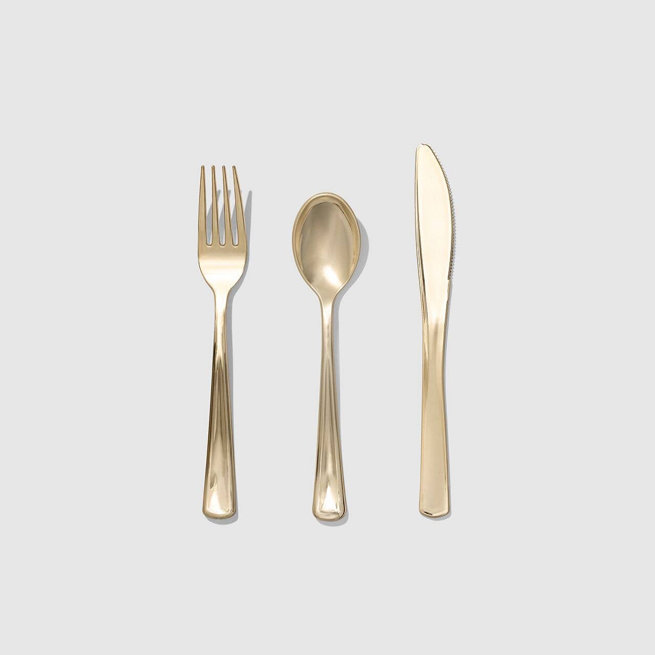 Metallic Gold Cutlery (30 Count) - bubblegum market