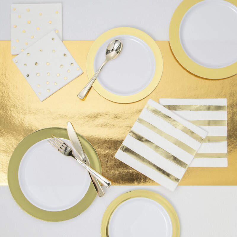 Metallic Gold Table Runner - bubblegum market