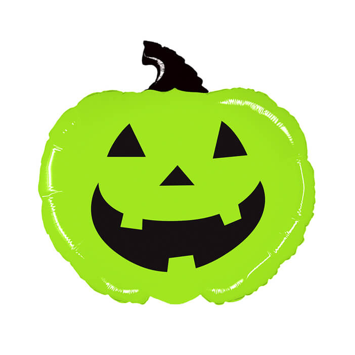 Mighty Bright Green Pumpkin Foil Balloon 28" - bubblegum market