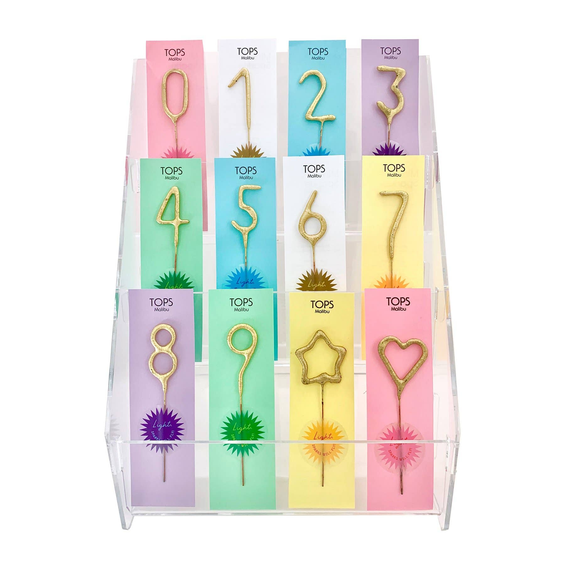 Mini Gold Number / Shape Sparklers 4" - bubblegum market