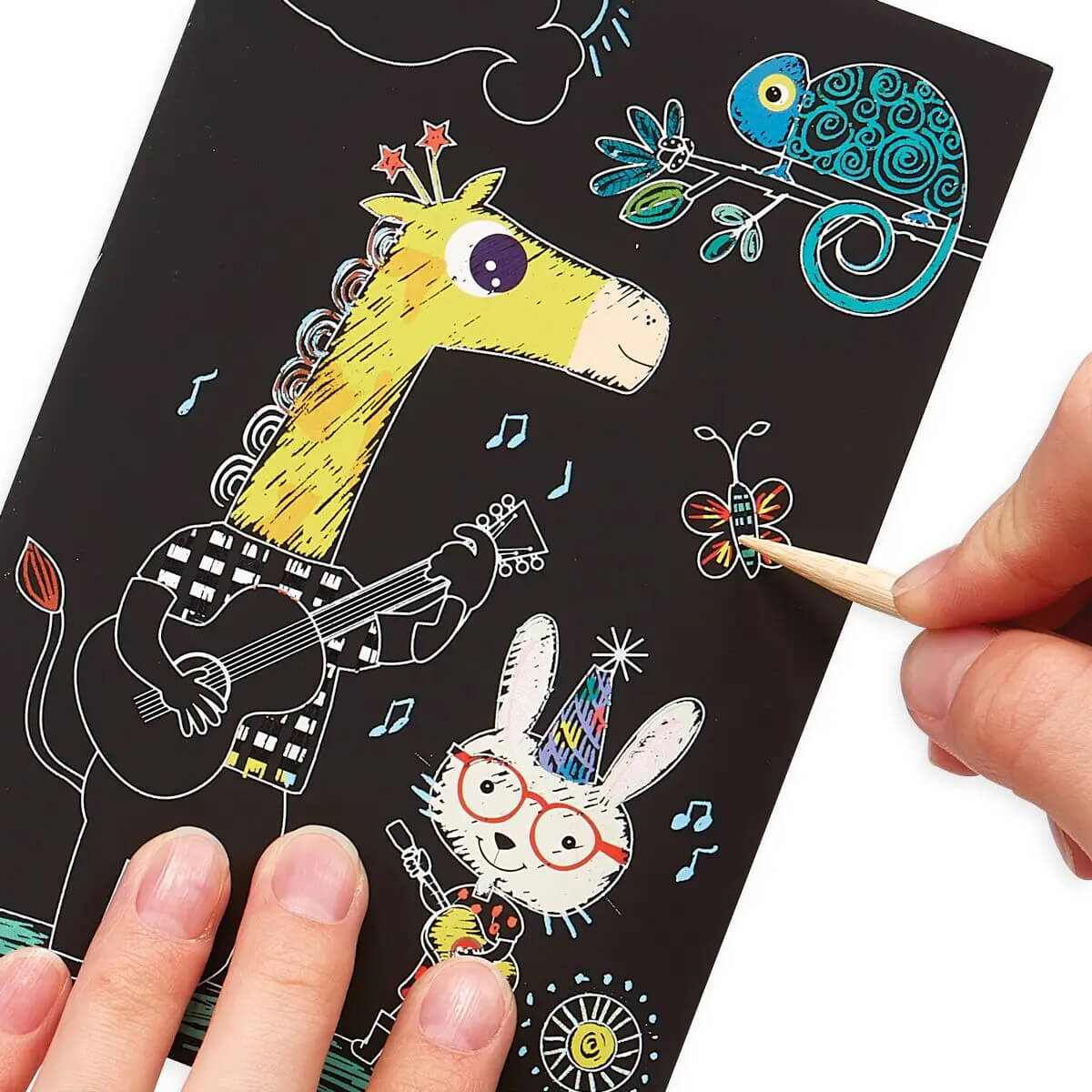 Mini Scratch & Scribble Art Kit: Safari Party - bubblegum market