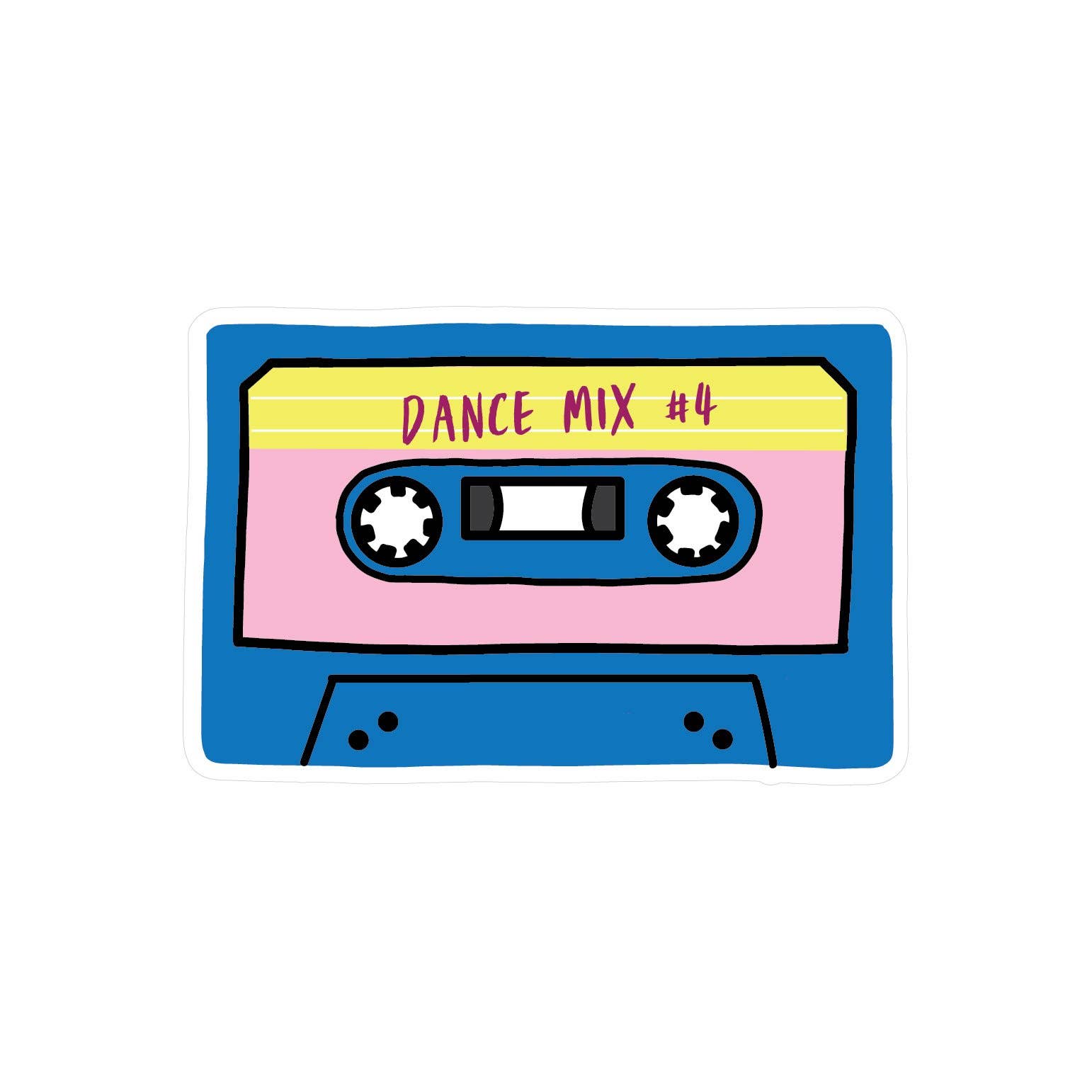 Mix Tape Vinyl Sticker - bubblegum market