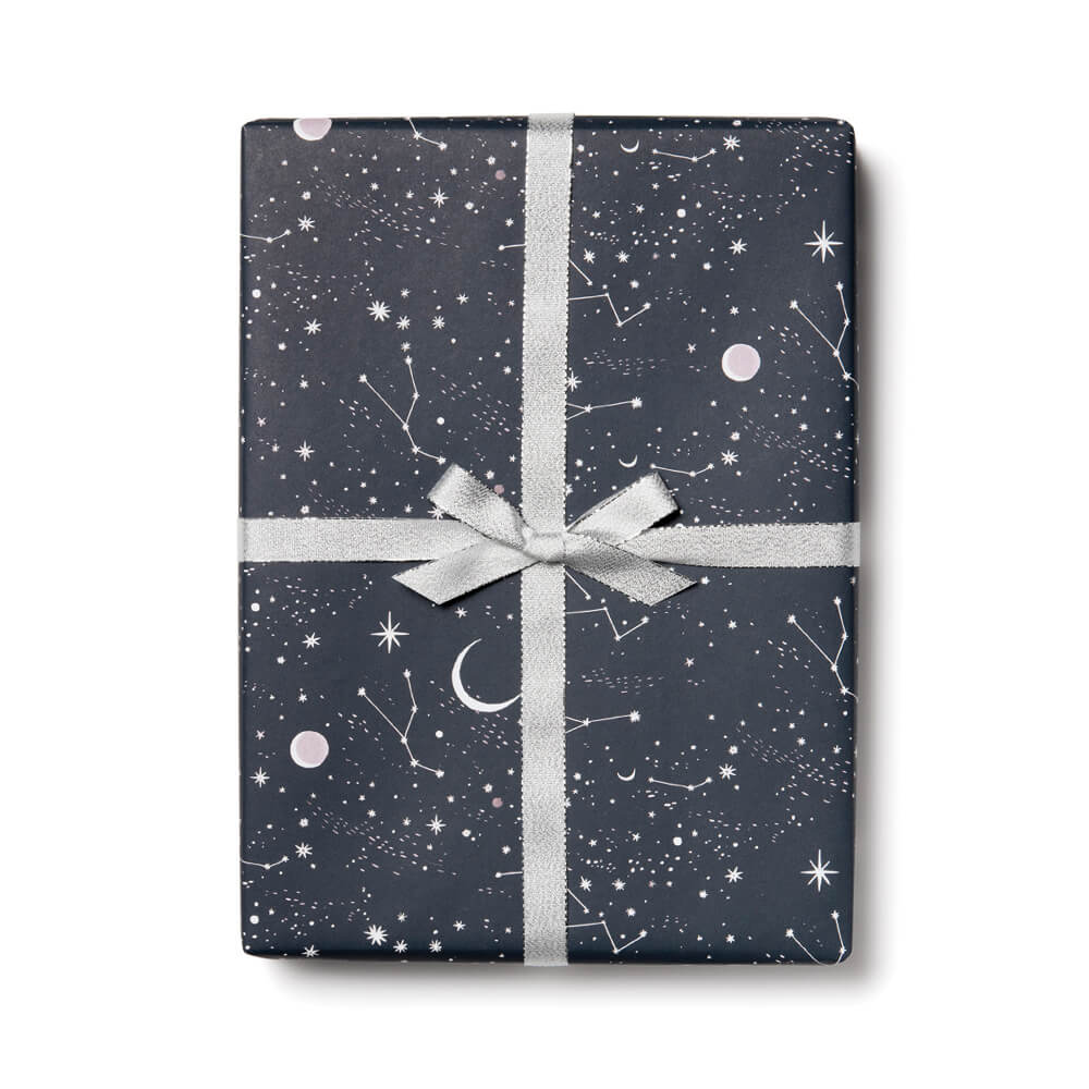 Moon and Stars Gift Wrapping Sheets (Roll of 3) - bubblegum market