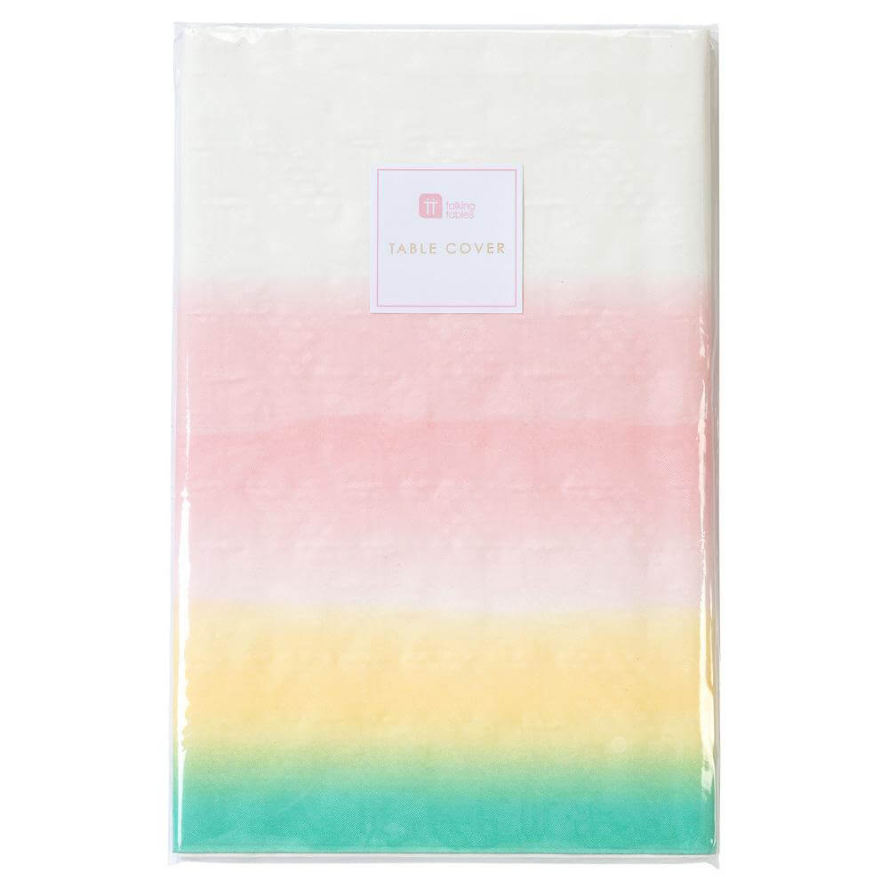 Multicolor Pastel Table Cover - bubblegum market