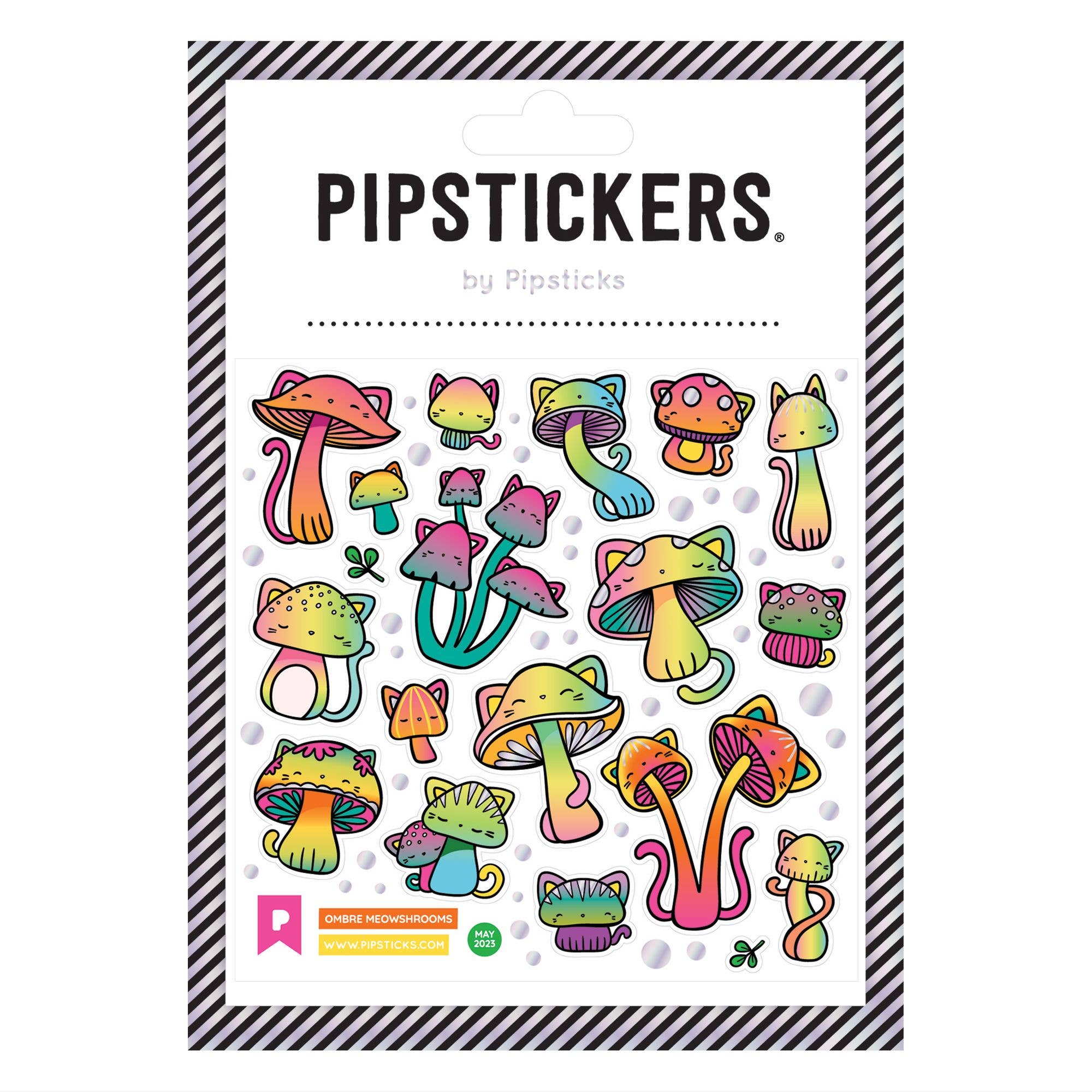 Ombre Meowshrooms Stickers - bubblegum market