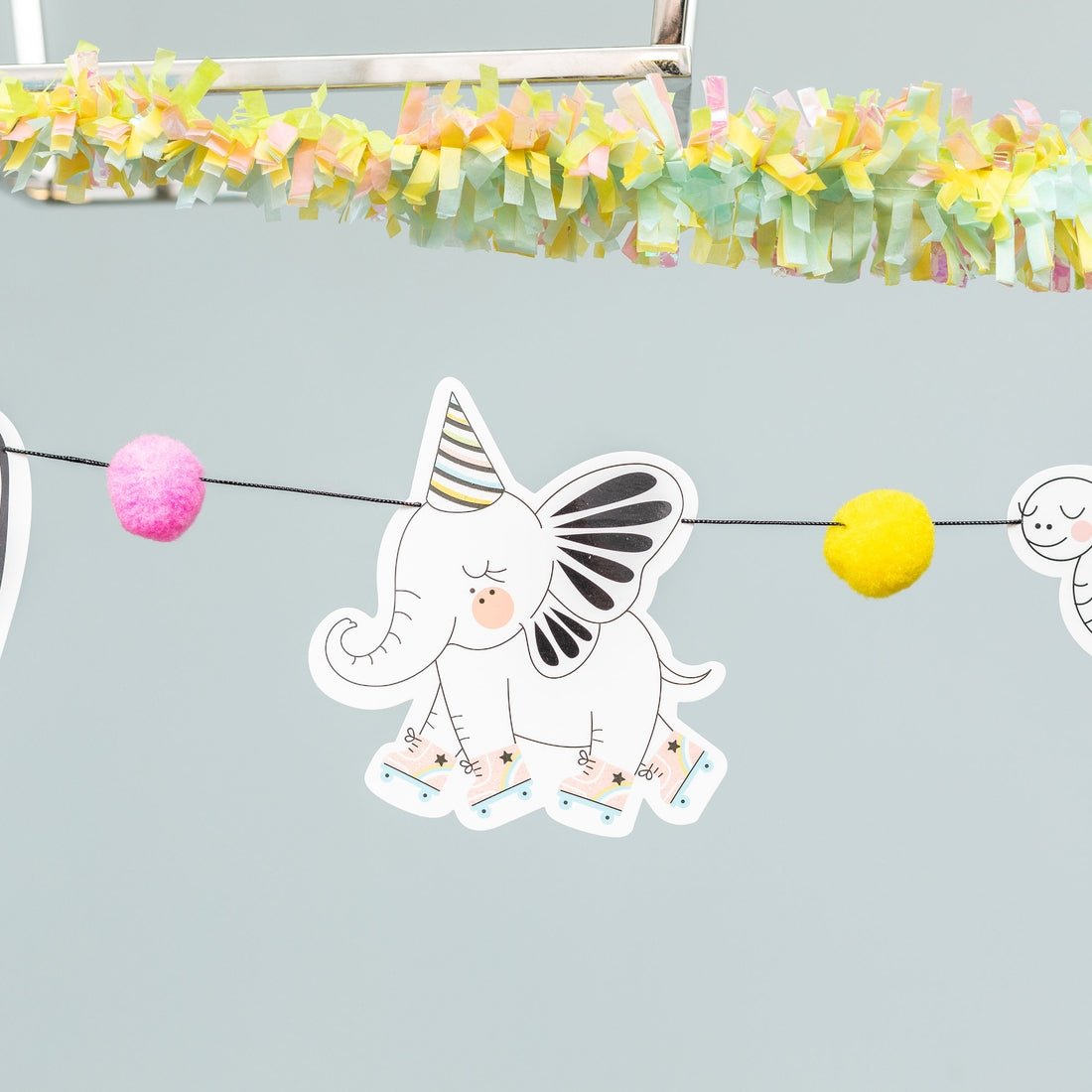 Party Animal Pom - Pom Banner - bubblegum market