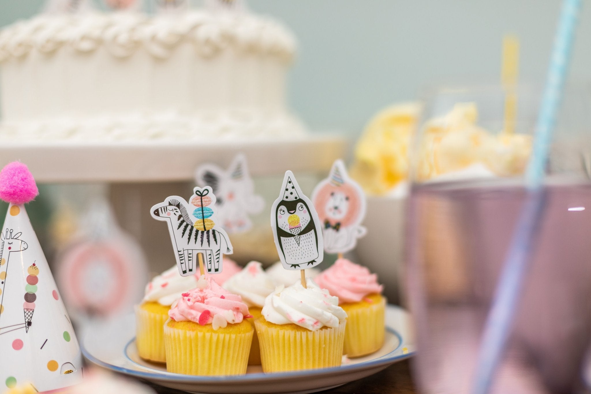 Party Animals Treat Picks - bubblegum market